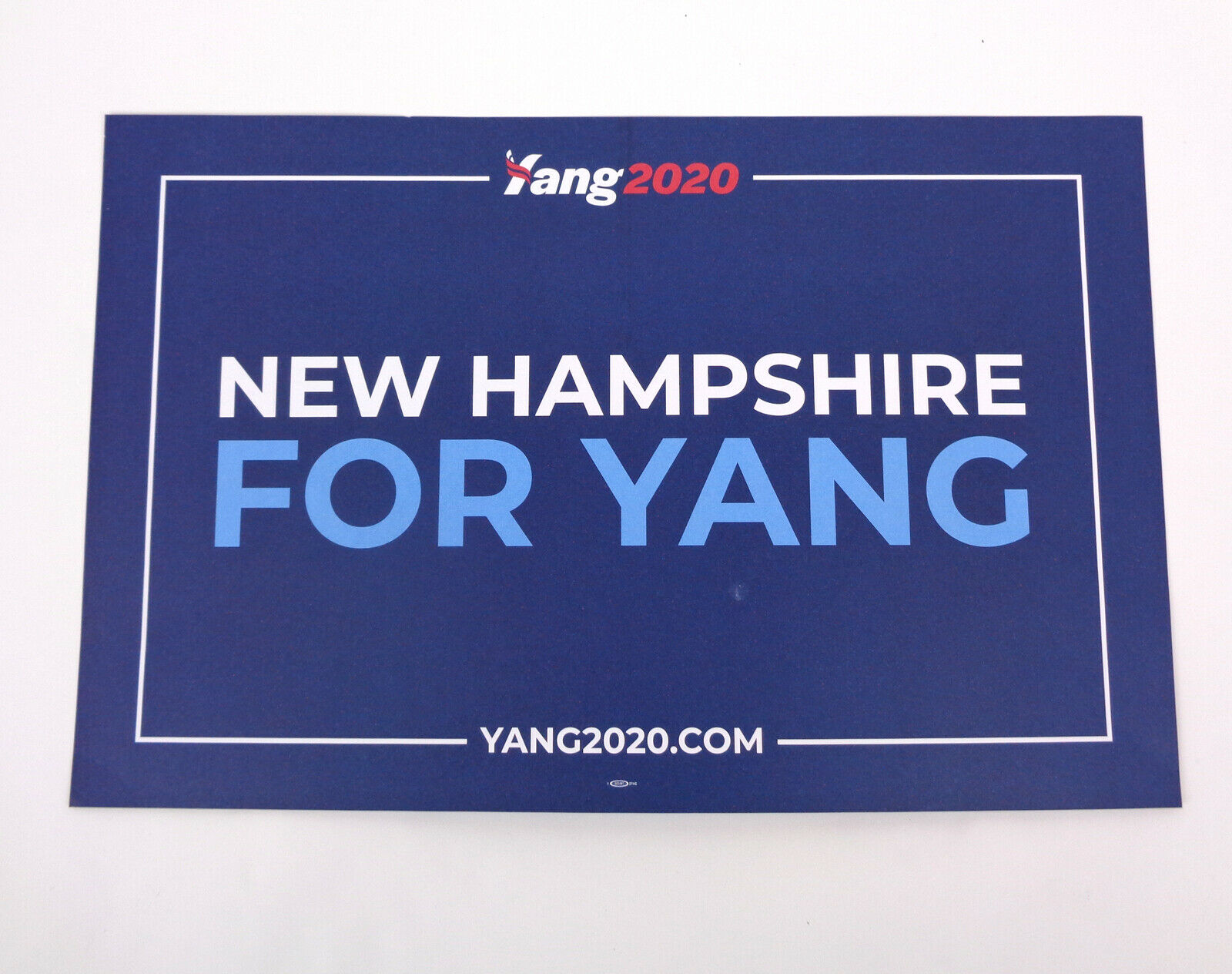 Andrew Yang Gang For President 2020 Official Campaign Rally Sign Poster #1  – Nicks Sports Autographs