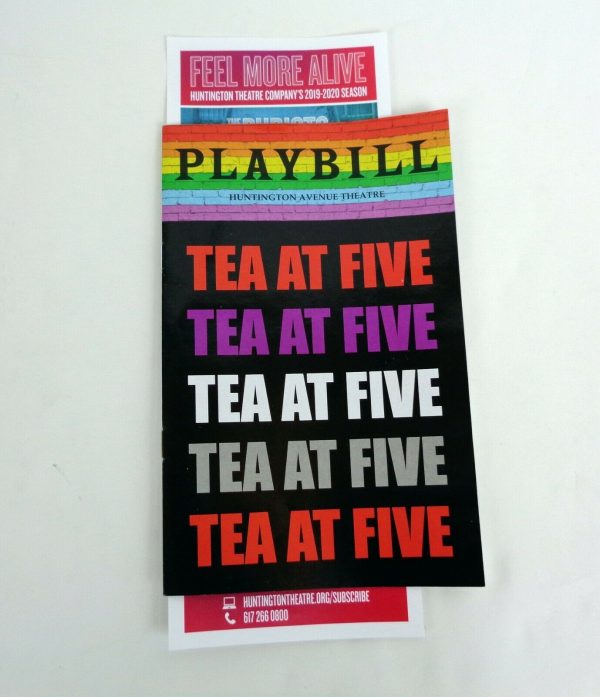 Faye Dunaway Boston Tea At Five Pre-Broadway Playbill Katharine Hepburn