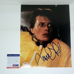 Michael J Fox Back To The Future Signed Autograph 11x14 Photo With PSA/DNA COA #11
