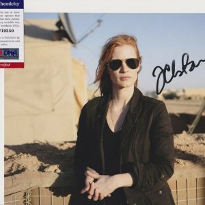 Jessica Chastain Zero Dark Thirty Signed Autograph 8x10 Photo With PSA/DNA COA #7