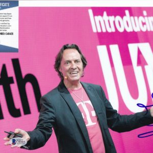 John Legere T-Mobile CEO Signed Autograph 8x10 Photo With Beckett BAS COA #3