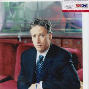 Jon Stewart The Daily Show Host Signed Autograph 8x10 Photo With PSA/DNA COA E
