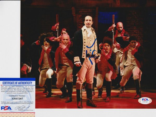 Lin-Manuel Miranda Hamilton Signed Autograph 8x10 Photo With PSA/DNA COA #5