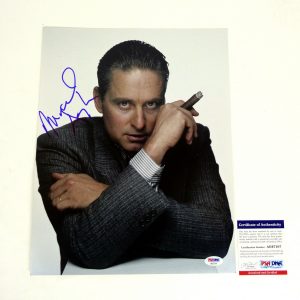 Michael Douglas Signed Autograph Wall Street 11x14 Photo With PSA/DNA COA