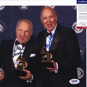 Mel Brooks & Carl Reiner Dual Signed Autograph 8x10 Photo With PSA/DNA COA #1