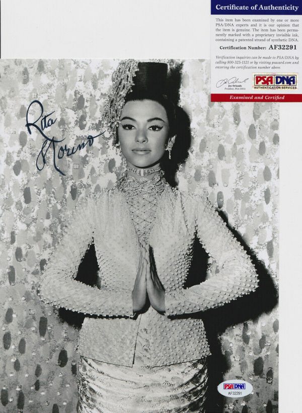 Rita Moreno West Side Story Signed Autograph 8x10 Photo With PSA/DNA COA #11