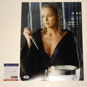 Sharon Stone Basic Instinct Signed Autograph 11x14 Photo With PSA/DNA COA