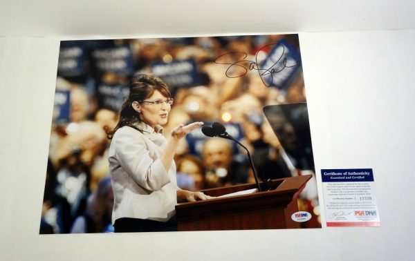 Sarah Palin Governor Signed Autograph 11x14 Photo With PSA/DNA COA #6