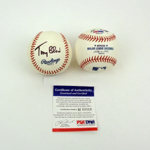 Tony Blair UK Prime Minister Signed Autograph MLB Baseball With PSA/DNA COA