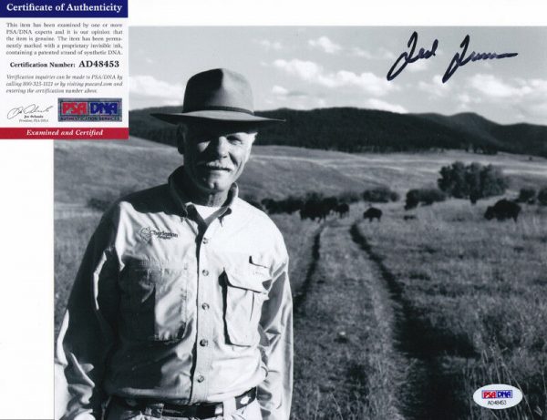 Ted Turner CNN Atlanta Braves Signed Autograph 8x10 Photo With PSA/DNA COA #1