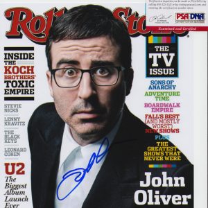 John Oliver Last Week Tonight HBO Signed Autograph 8x10 Photo With PSA/DNA COA #1