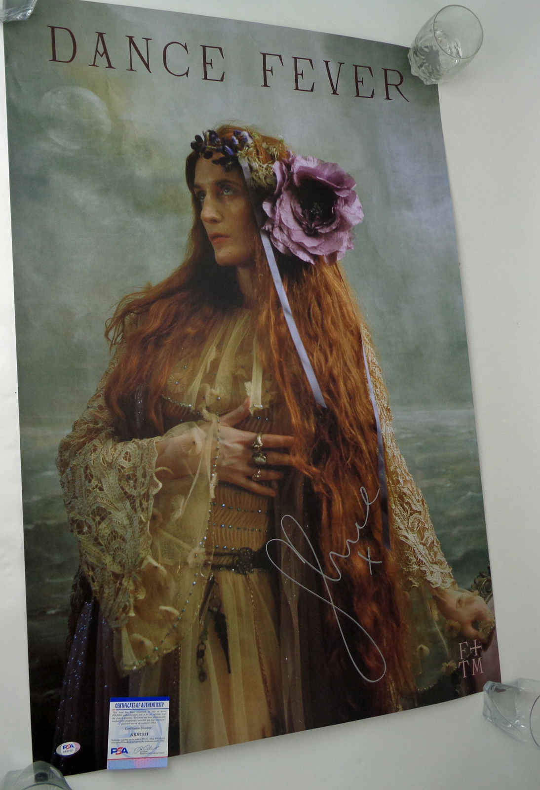 Florence Welch & The Machine Signed Autograph Dance Fever Poster W 
