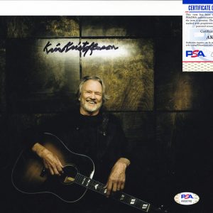 Kris Kristofferson Signed Autograph 8x10 Photo With PSA/DNA COA #1