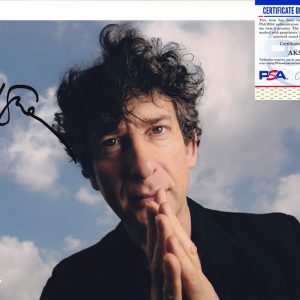 Neil Gaiman Sandman Coraline Author Signed Autograph 8x10 Photo With PSA/DNA COA #5