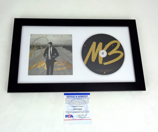 Michael Buble Signed Autograph Higher CD Framed With PSA/DNA COA