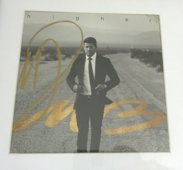 Michael Buble Signed Autograph Higher CD Framed With PSA/DNA COA - Image 2