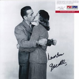 Lauren Bacall Legendary Actress Signed Autograph 8x10 Photo With PSA/DNA COA