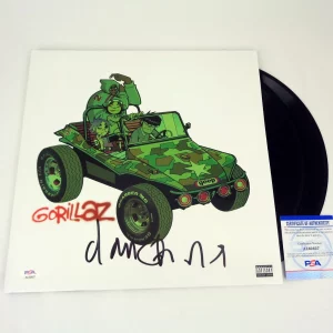 Damon Albarn Gorillaz Signed Autograph Self Titled Vinyl Record Album With PSA/DNA COA