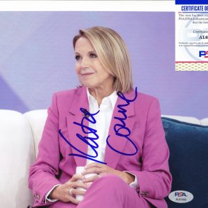 Katie Couric Legendary TV Reporter Signed Autograph 8x10 Photo With PSA/DNA COA