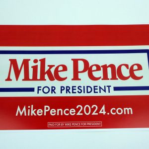 Mike Pence For President 2024 Official Campaign Rally Sign Poster A