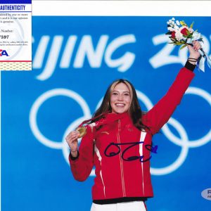 Eileen Gu USA China 2022 Olympics Skiing Signed Autograph 8x10 Photo With PSA/DNA COA C