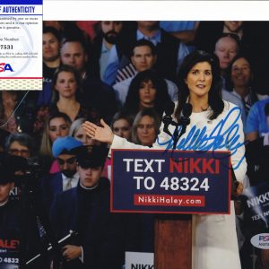 Nikki Haley For President 2024 Signed Autograph 8x10 Photo With PSA/DNA COA #2