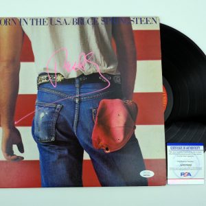 Patti Scialfa Springsteen Signed Bruce Springsteen Born In The USA Vinyl Record With PSA/DNA COA