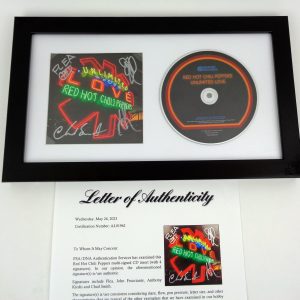Red Hot Chili Peppers RHCP Signed Autograph Unlimited Love CD Framed With PSA/DNA COA A