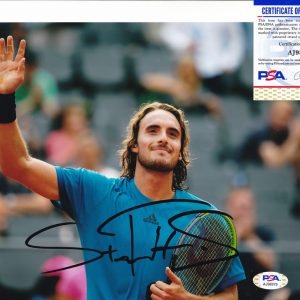Stefanos Tsitsipas Tennis Signed Autograph 8x10 Photo With PSA/DNA COA #3