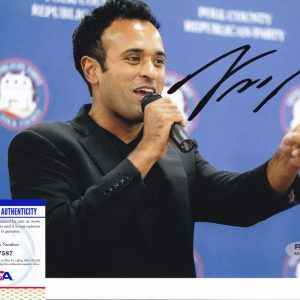 Vivek Ramaswamy For President 2024 Signed Autograph 8x10 Photo With PSA/DNA COA C