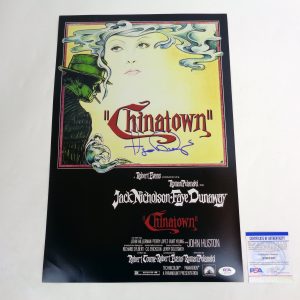 Faye Dunaway Signed Autograph Chinatown Movie Poster With PSA/DNA COA C