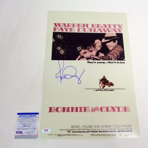 Faye Dunaway Signed Autograph Bonnie And Clyde Movie Poster With PSA/DNA COA A
