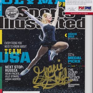 Gracie Gold 2014 Olympics Signed Sports Illustrated SI Magazine With PSA/DNA COA A