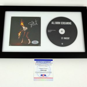 St Vincent Anne Clark Signed Autograph All Born Screaming CD Framed With PSA/DNA COA A