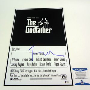 Francis Ford Coppola Signed Autograph The Godfather Movie Poster With Beckett BAS COA