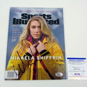Mikaela Shiffrin 2018 2022 Olympics Signed Autograph Sports Illustrated Magazine With PSA/DNA COA A