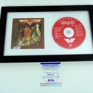 Brad Whitford Aerosmith Signed Autograph Toys In The Attic CD Framed With PSA/DNA COA