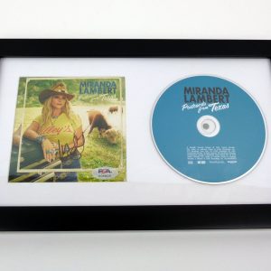 Miranda Lambert Signed Autograph Postcards From Texas CD Framed With PSA/DNA COA B
