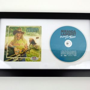 Miranda Lambert Signed Autograph Postcards From Texas CD Framed With PSA/DNA COA A