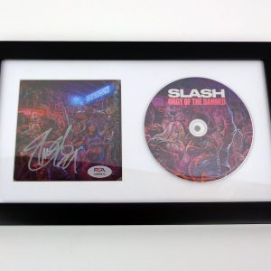 Slash GNR Guns N' Roses Signed Autograph Orgy Of The Damned CD Framed With PSA/DNA COA