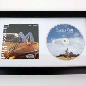 Thomas Rhett Country Signed Autograph About A Woman CD Framed With PSA/DNA COA B