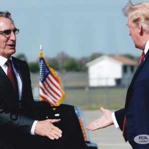 Doug Burgum W/ President Donald Trump Signed Autograph 8x10 Photo With PSA/DNA COA
