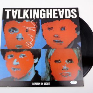 David Byrne Talking Heads Signed Remain In Light Vinyl Record Album With PSA/DNA COA