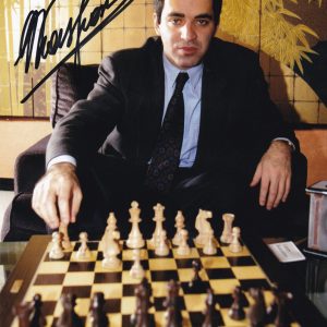 Garry Kasparov Chess Grandmaster Signed Autograph 8x10 Photo With PSA/DNA COA A