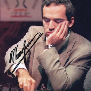 Garry Kasparov Chess Grandmaster Signed Autograph 8x10 Photo With PSA/DNA COA C