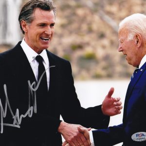 Gavin Newsom For President 2028 Signed Autograph 8x10 Photo With PSA/DNA COA #3