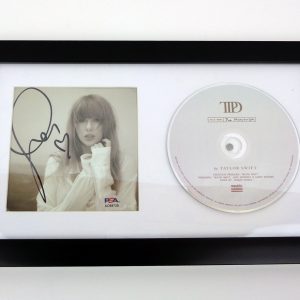 Taylor Swift Signed Autograph TTPD The Tortured Poets CD Framed With PSA/DNA COA