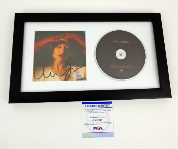 Ariana Grande Ari Signed Full Autograph Eternal Sunshine CD Framed With PSA/DNA COA B