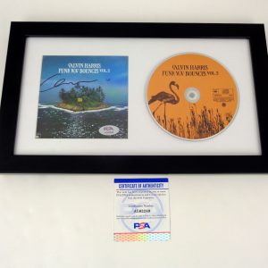 Calvin Harris DJ Signed Autograph Funk Wav Bounces Vol 2 CD Framed With PSA/DNA COA