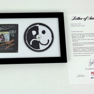 Fall Out Boy Signed Autograph So Much For Stardust CD Framed With PSA/DNA COA B